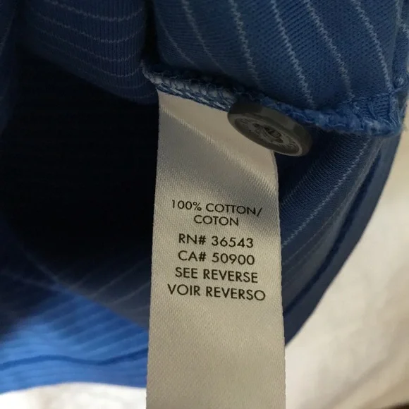 Calvin Klein Striped Blue Men Polo Shirt - Picture 5 of 14